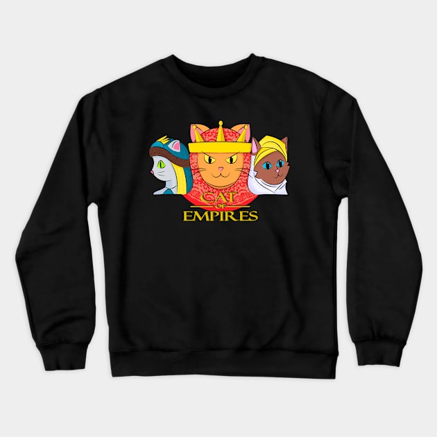 Cat of Empires Crewneck Sweatshirt by Maolliland